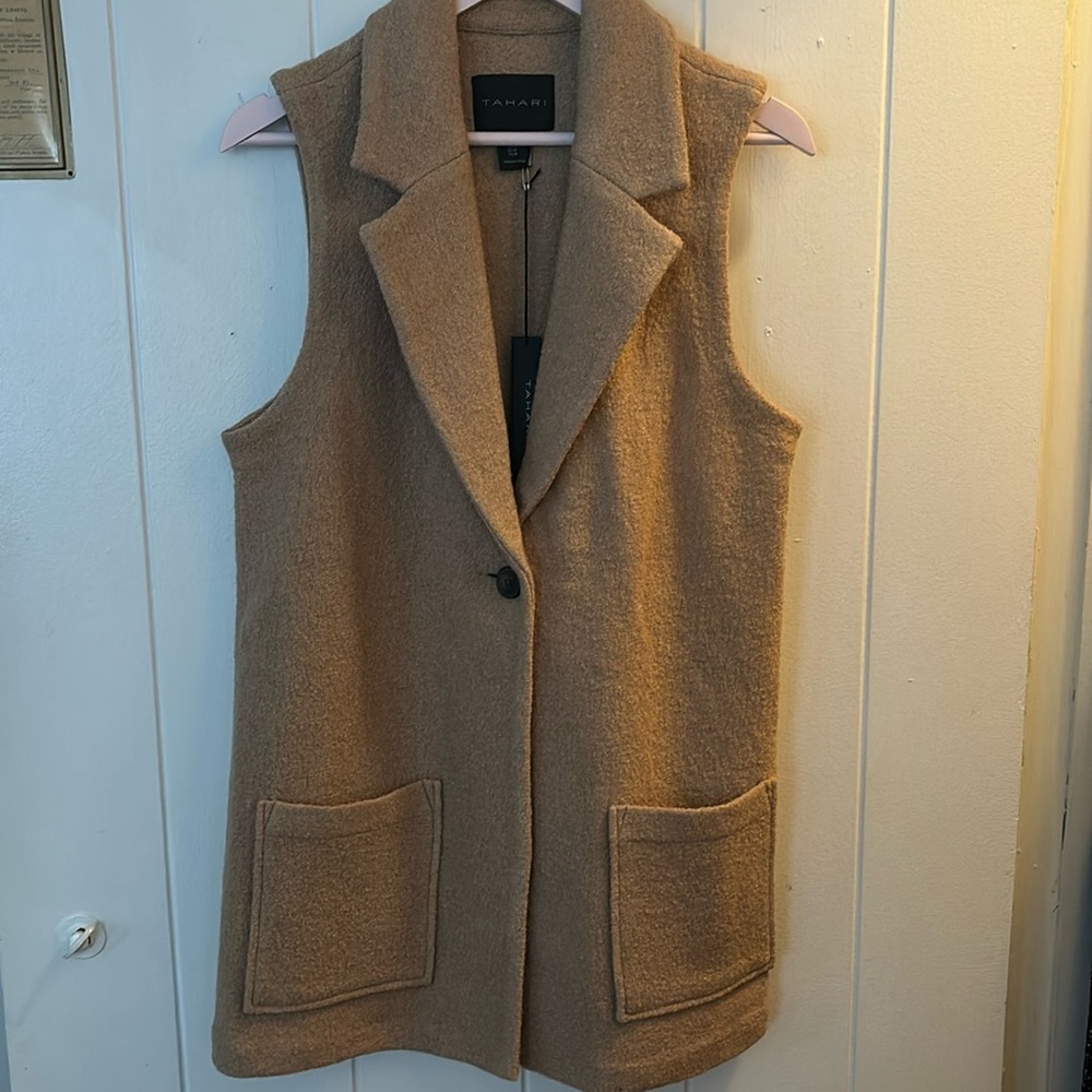 Tahari new wool vest